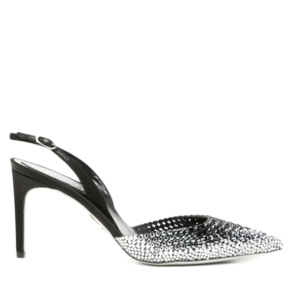 Rene Caovilla Jackie Crystal studded Sling-Back Pump in size US9 - Picture 9 of 16